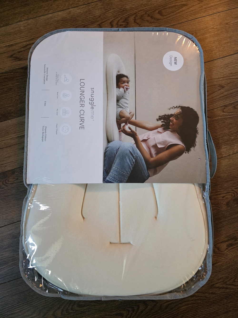 snuggle me® Lounger Curve Infant Pillow - Cream